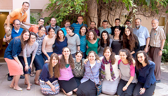 The 2015 Summer Science Research Internship program group on the Bar-Ilan campus. (Credit: Faith Baginsky)