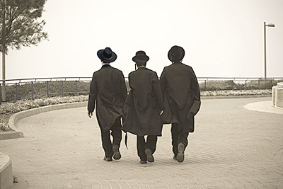 Three Haredi men