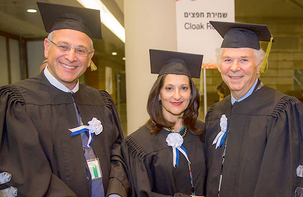 Rabbi Dr. Benny Lau with Evelyn and Dr. Shmuel Katz